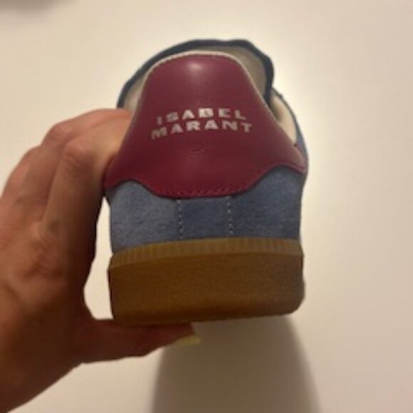 Isabelle Marant Blue Suede Beth Sneakers - Picture 2 of 4